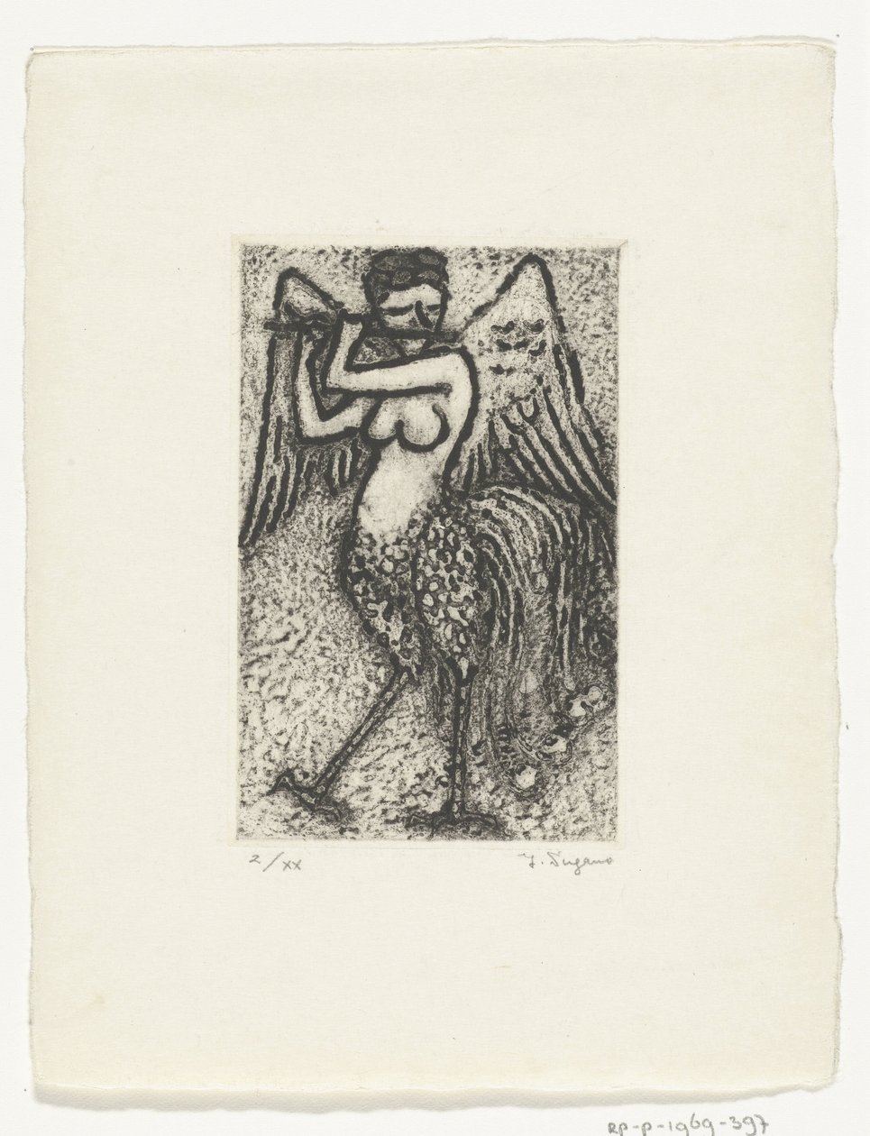 Vissla spelar siren av Yo Sugano (signed by artist)