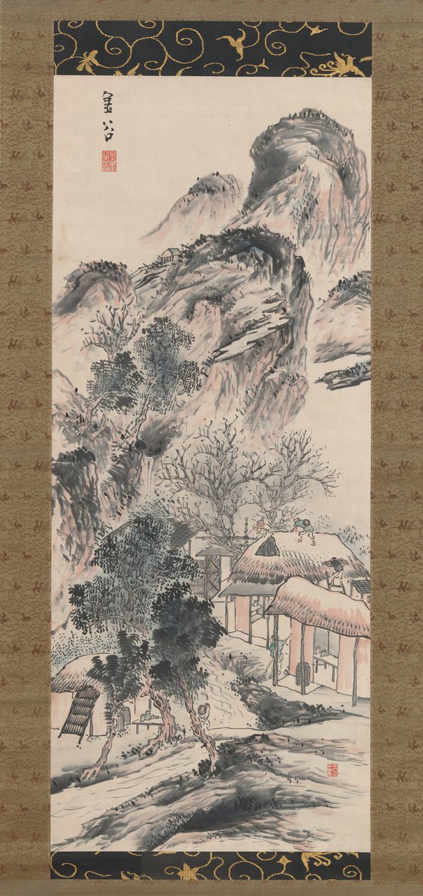 Vårstädning, 1800-talet. av Yokoi Kinkoku