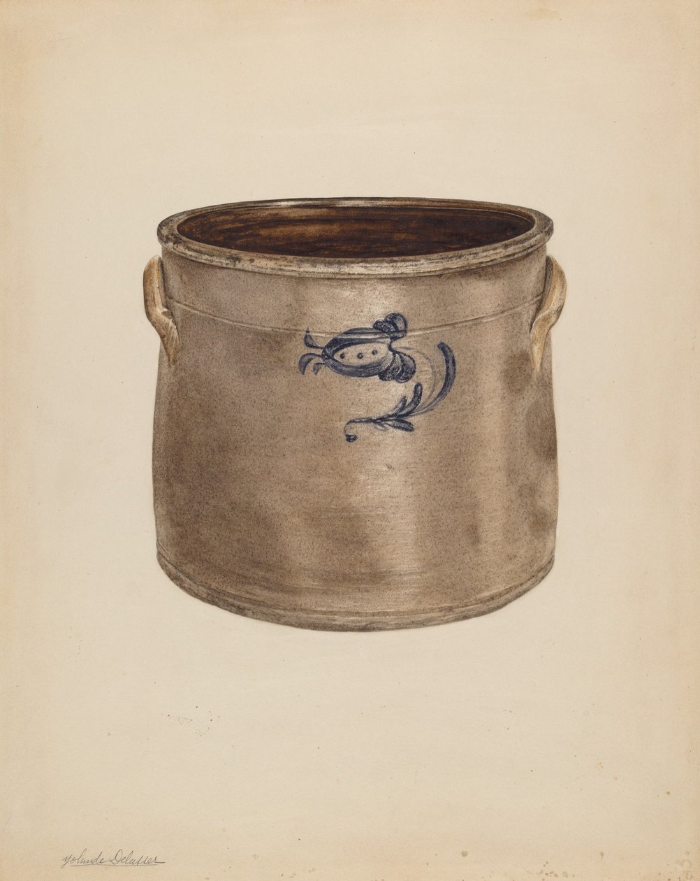Crock, troligen 19371938. av Yolande Delasser