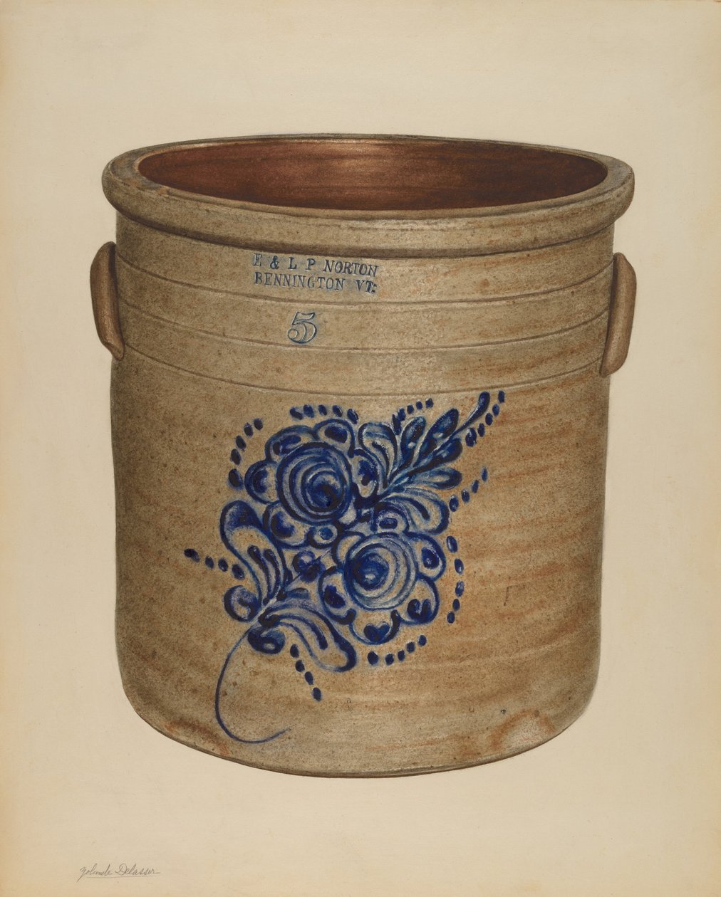 Crock, troligen 1938. av Yolande Delasser