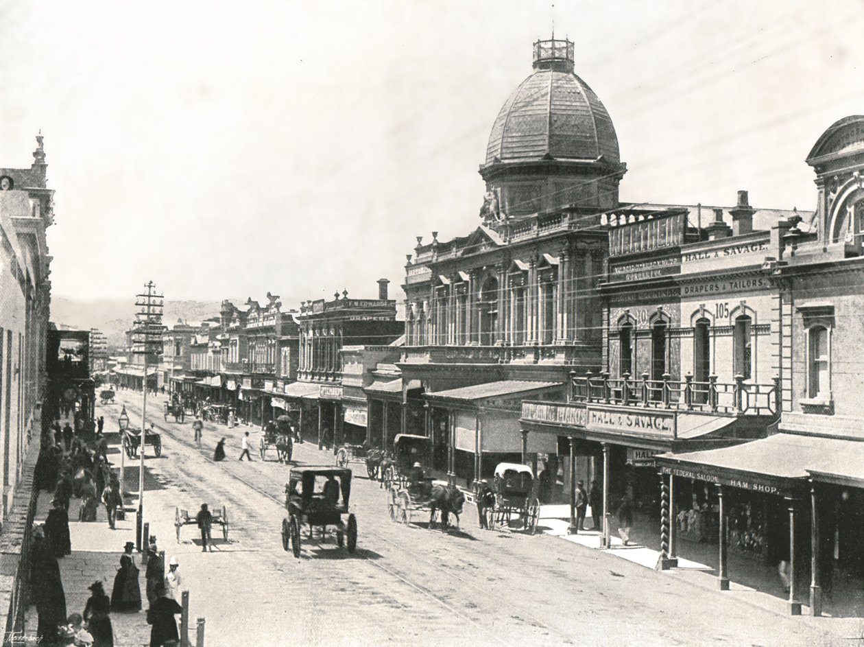 Rundle Street, Adelaide, Australien, 1895. av York and Son