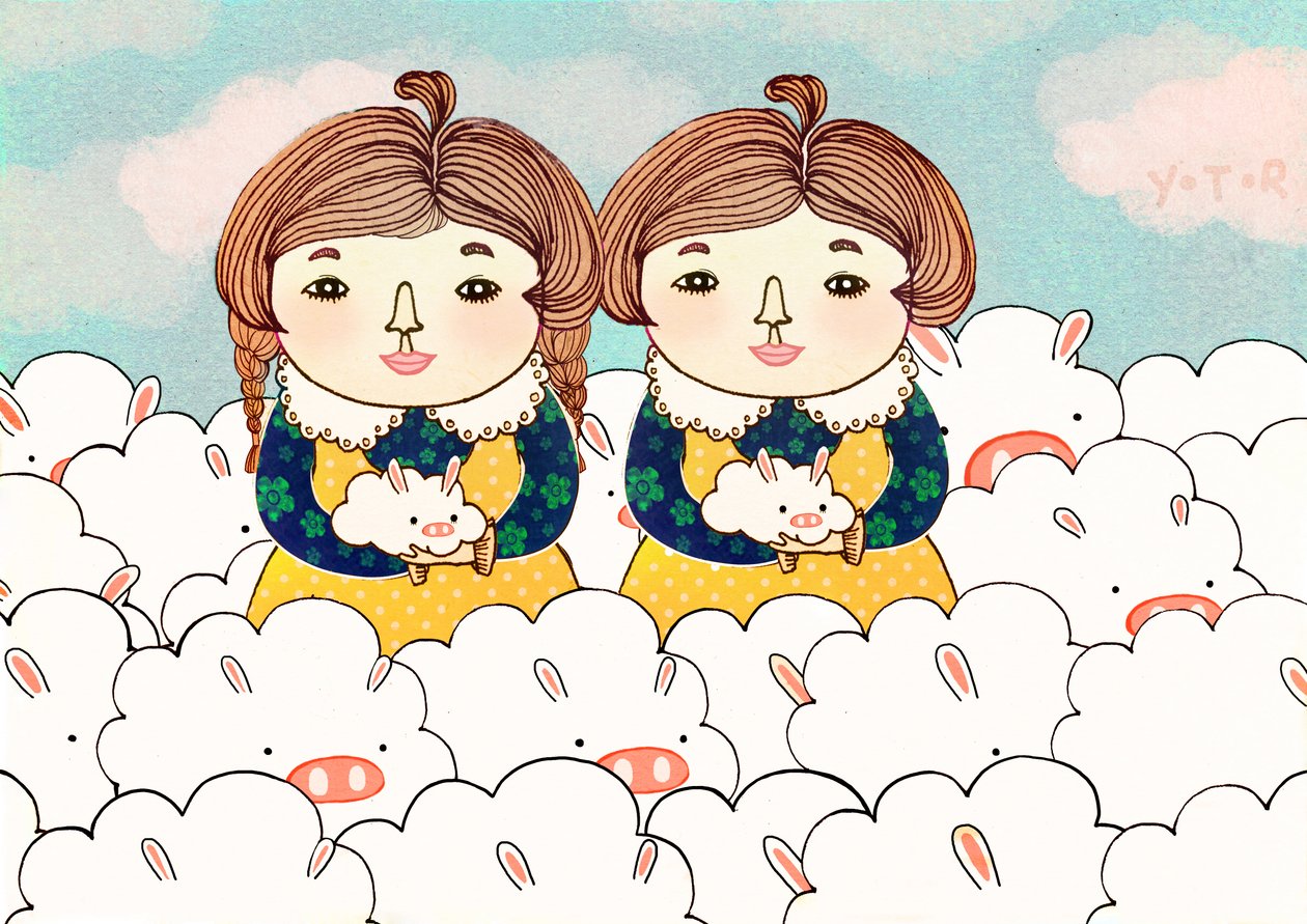 Tvillingar, 2013, (digital) av Yoyo Zhao