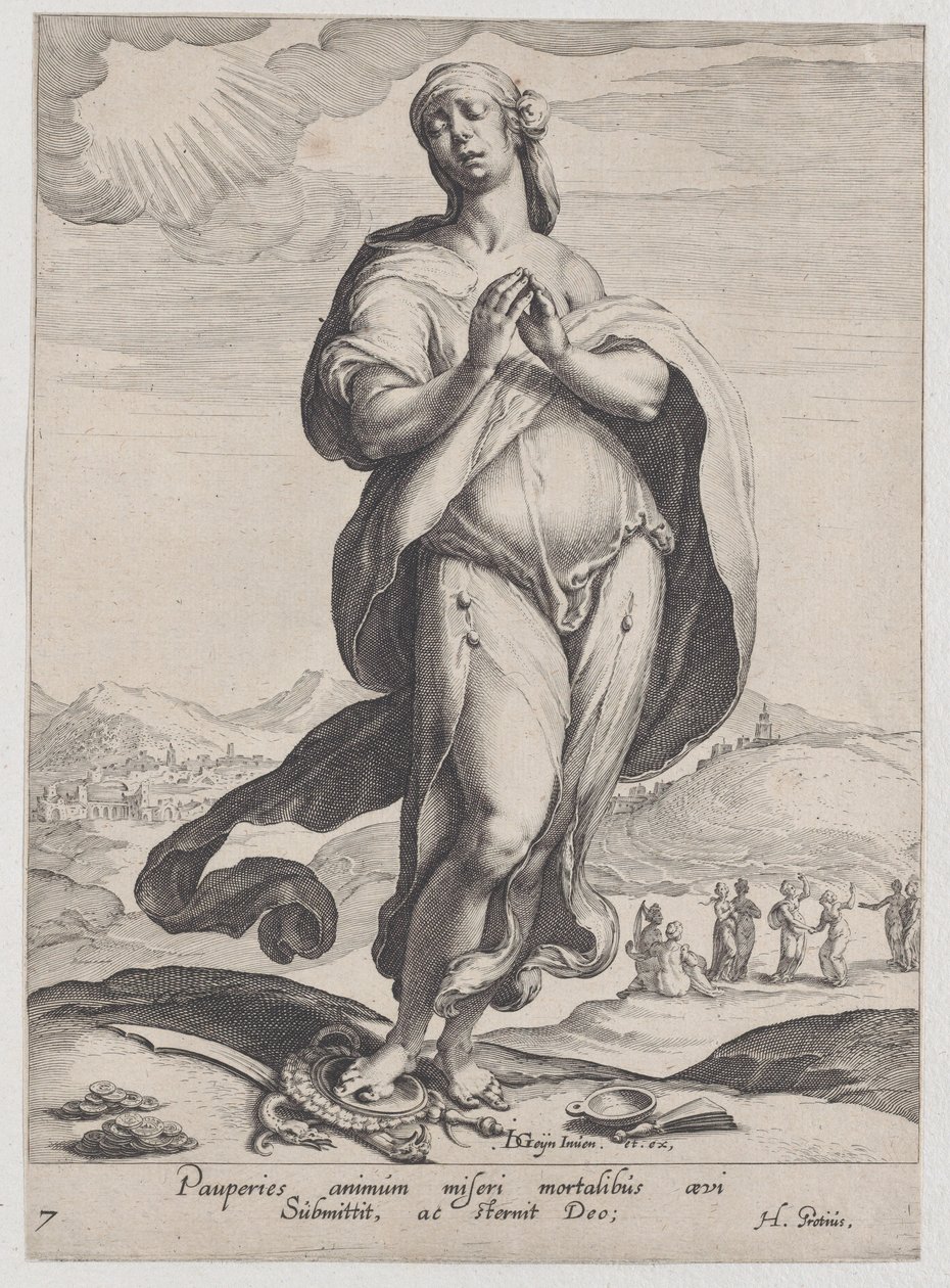 Tro, från dygder och laster, 1596-97., 1596-97. av Zacharias Dolendo
