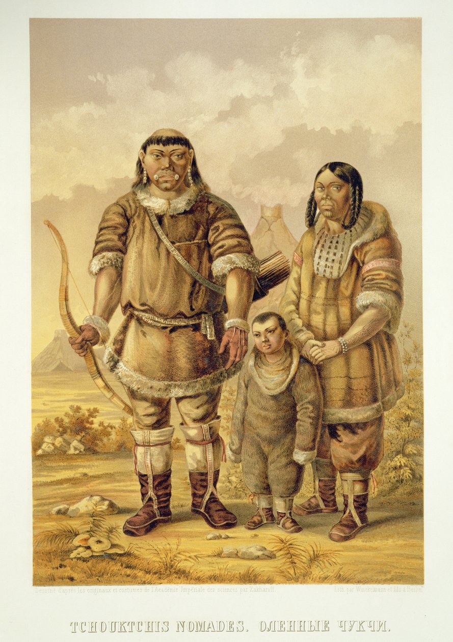 Chukchi Nomads, graverad av Winckelmann och söner av Zakharov