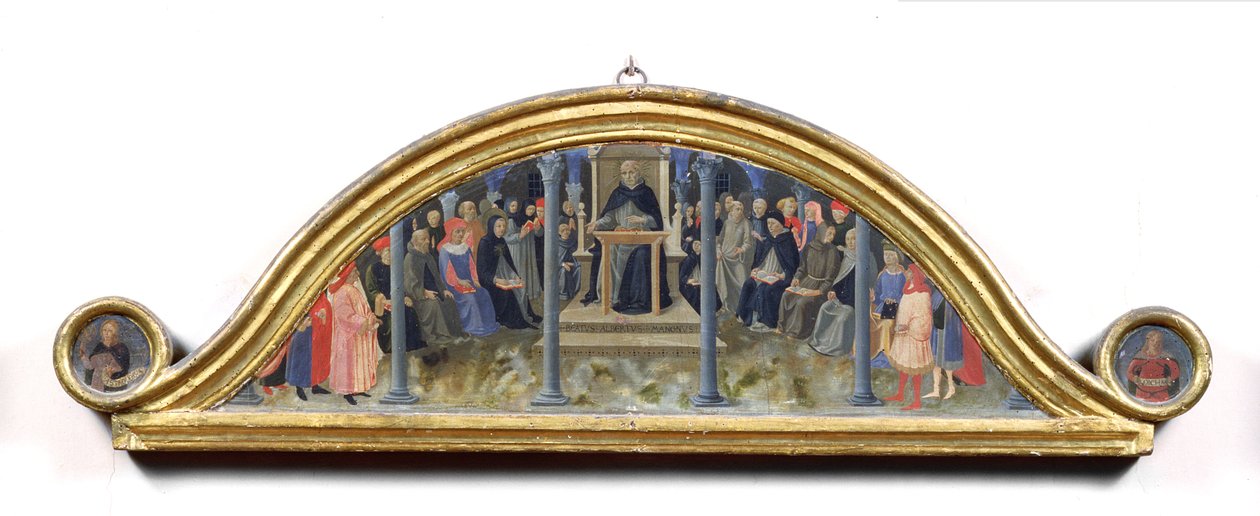 St Thomas Aquinos undervisning av Zanobi di Benedetto Strozzi