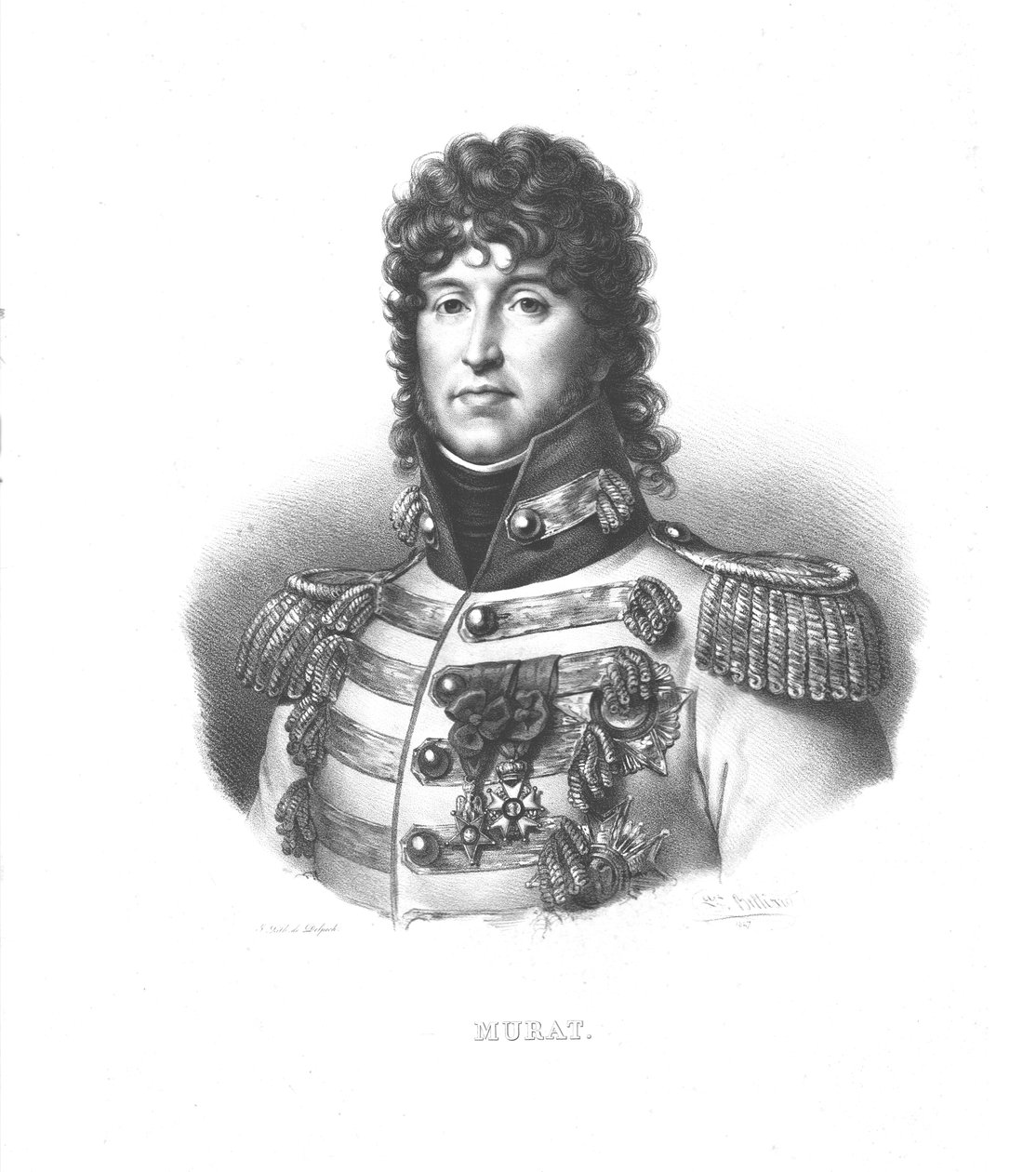 Joachim Murat, c1820-talet. av Zephirin Felix Jean Marius Belliard