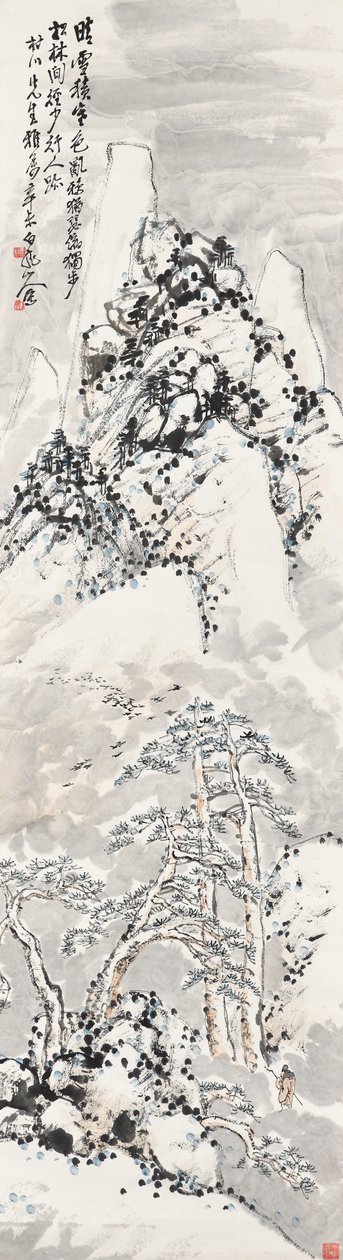 Att gå in i det snöiga berget av Zhen Wang