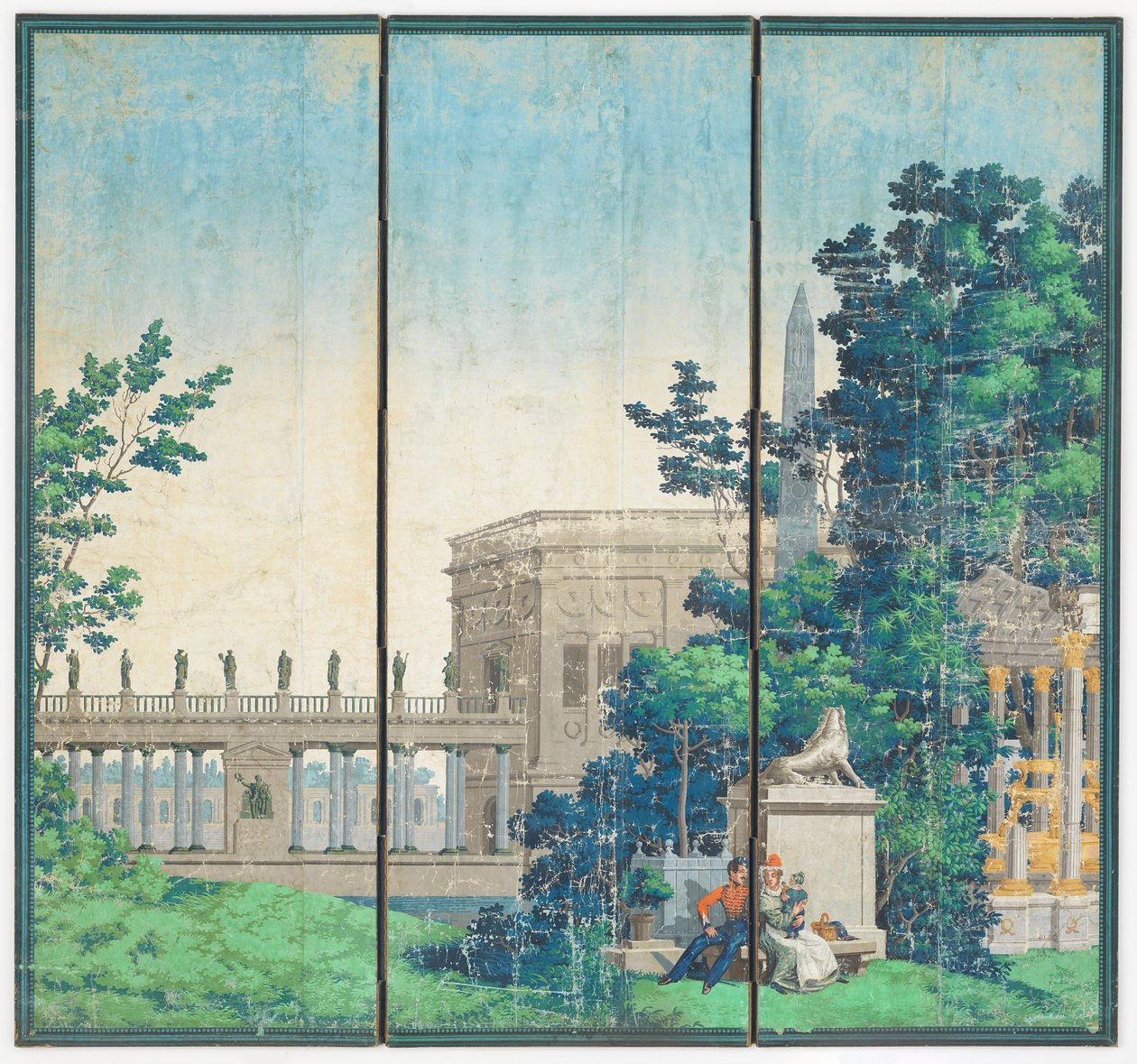 De franska trädgårdarna av Zuber and Cie, Rixheim, Alsace