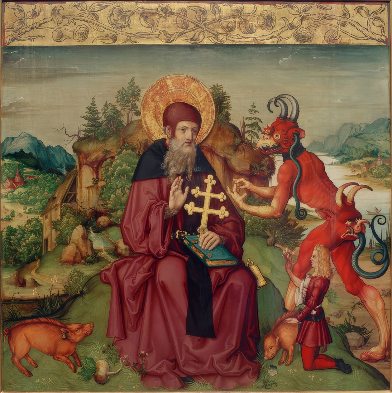 Sankt Anthony Abbas av Zürcher Veilchenmeister