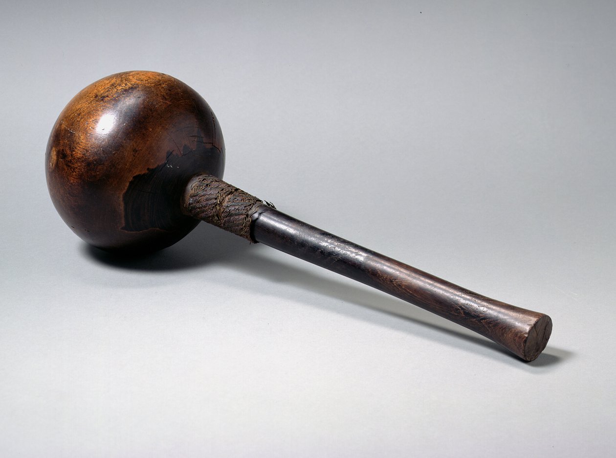 Trådbunden knobkerrie (trä) av Zulu