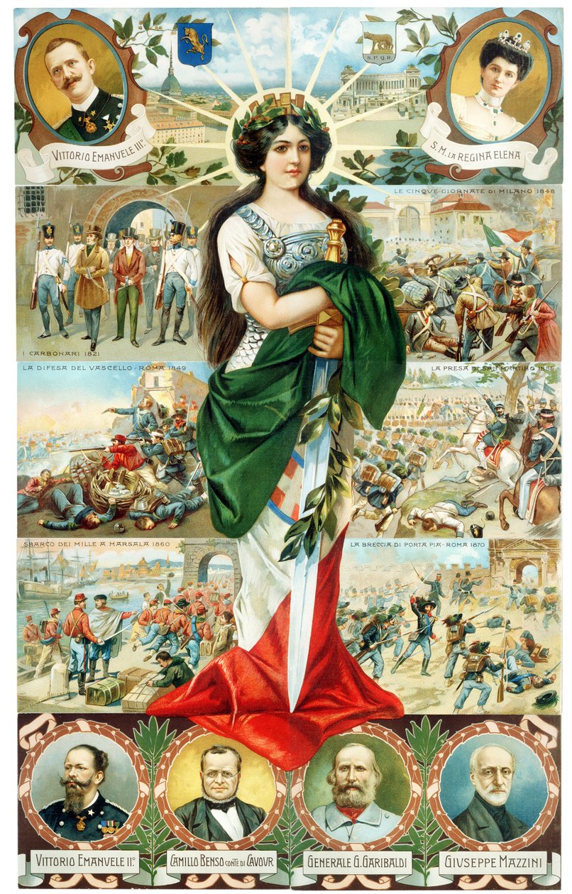 ALLEGORIA AV ITALIEN TURRITA 1911 av . .