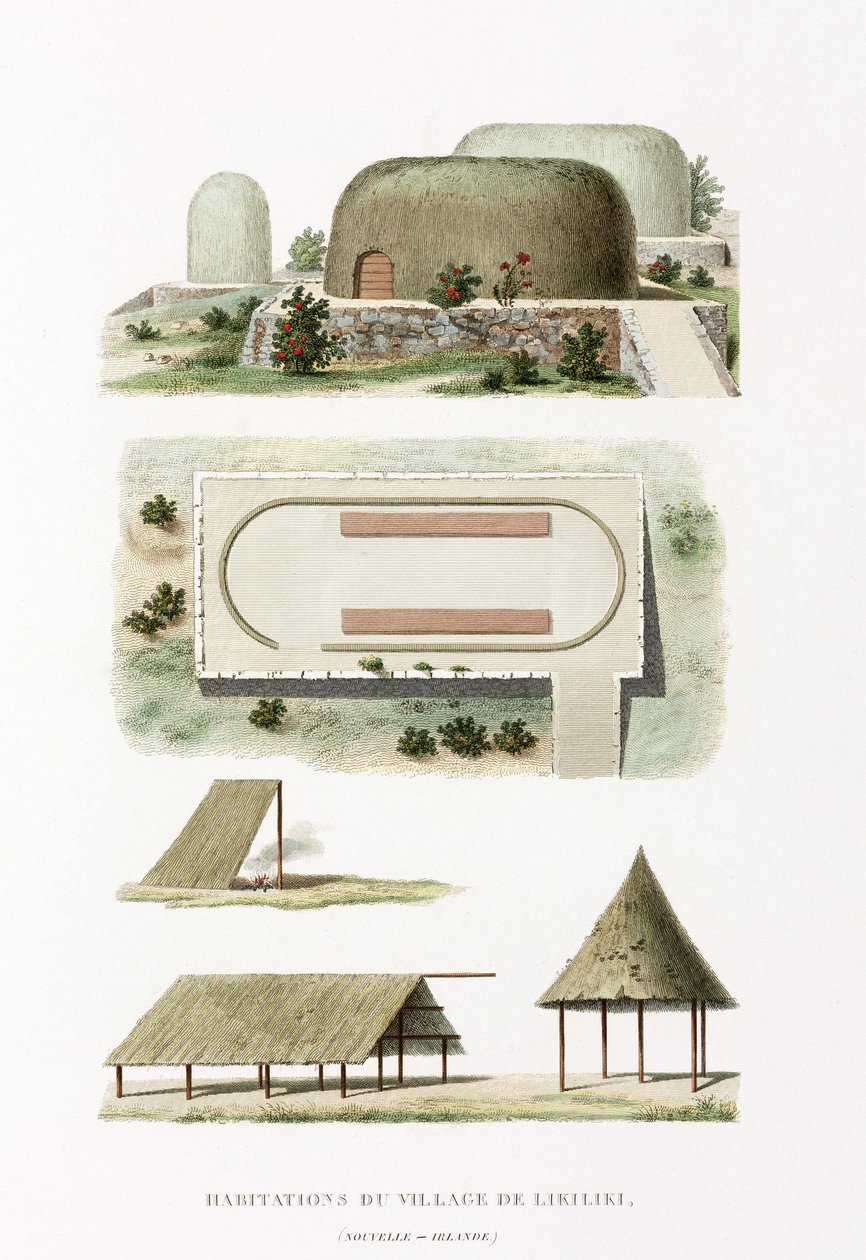 Arkitektur Byggnader i byn Likiliki av Frederick (attr. to) Barnard