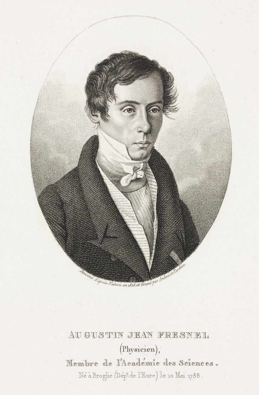 Augustin Jean Fresnel, fransk fysiker av Frederick (attr. to) Barnard
