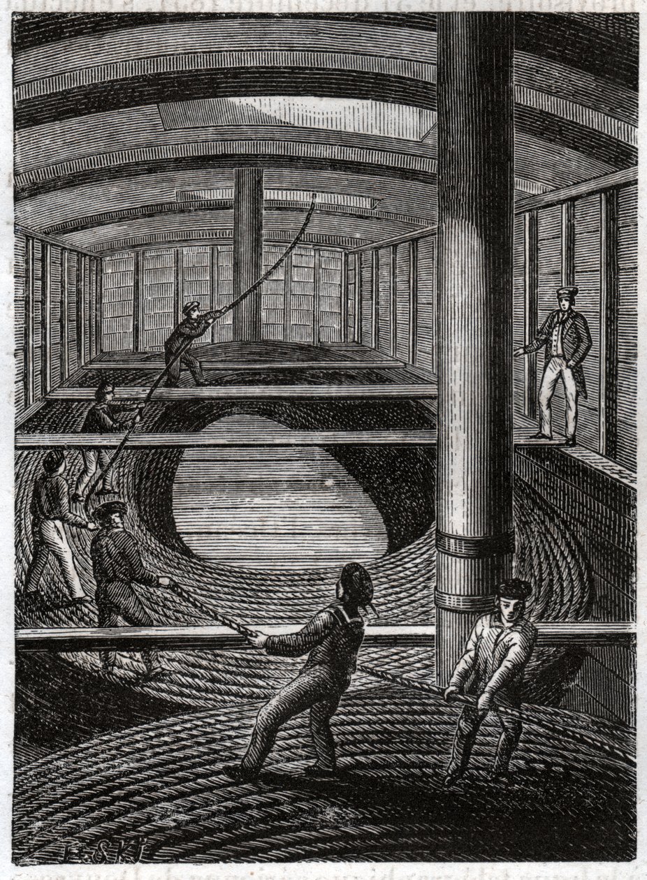 Kabeltelegraphique sous marin. Telegrafisk undervattenskabel. av Frederick (attr. to) Barnard