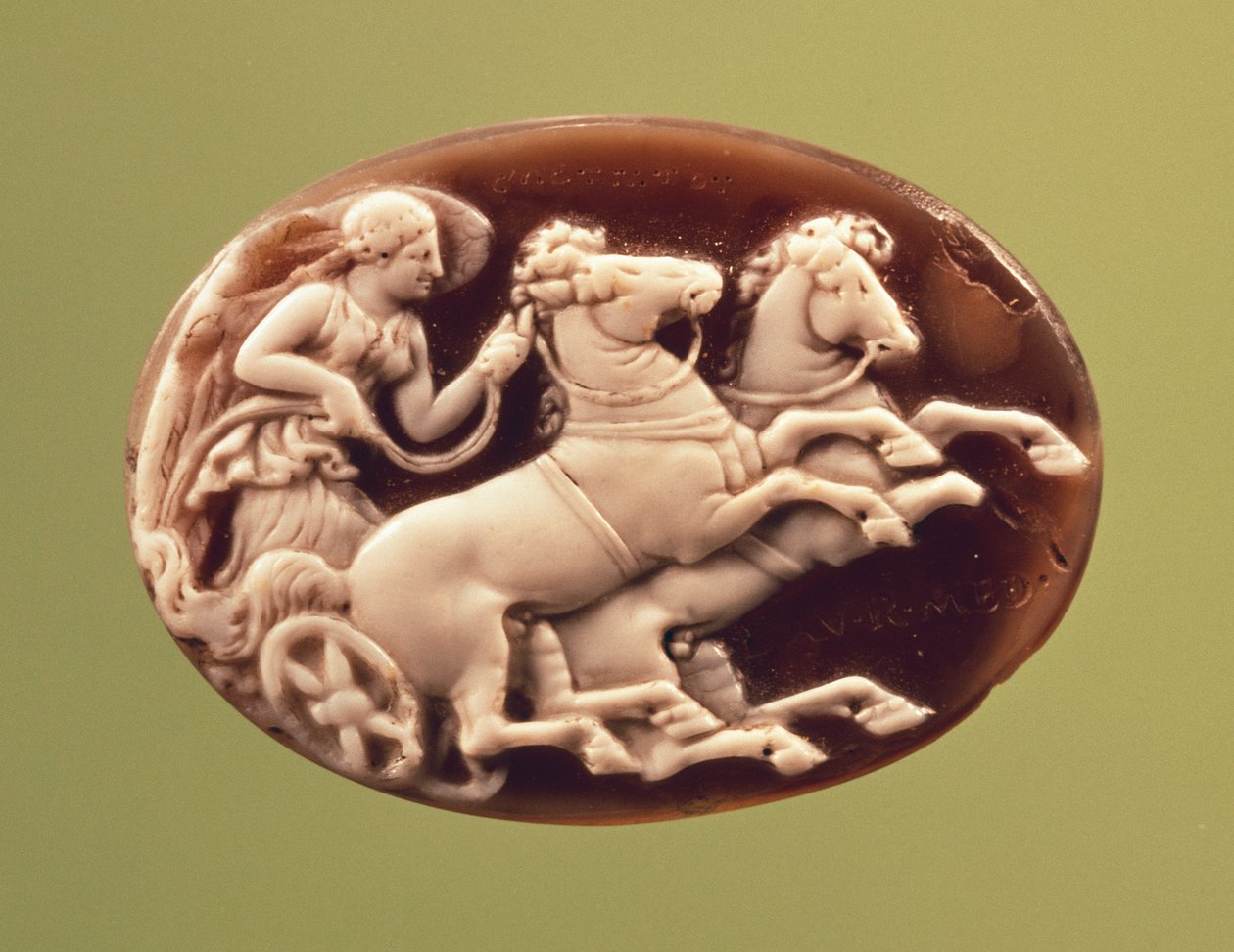 Cameo av Nike i en vagn av Hippolyte Lalaise Devéria