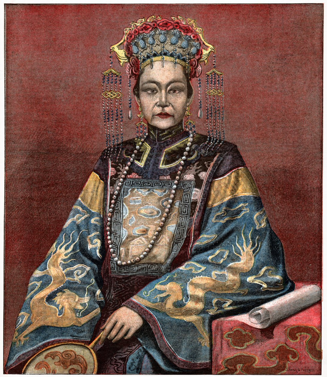 Äkekejsarinnan Cixi av . .