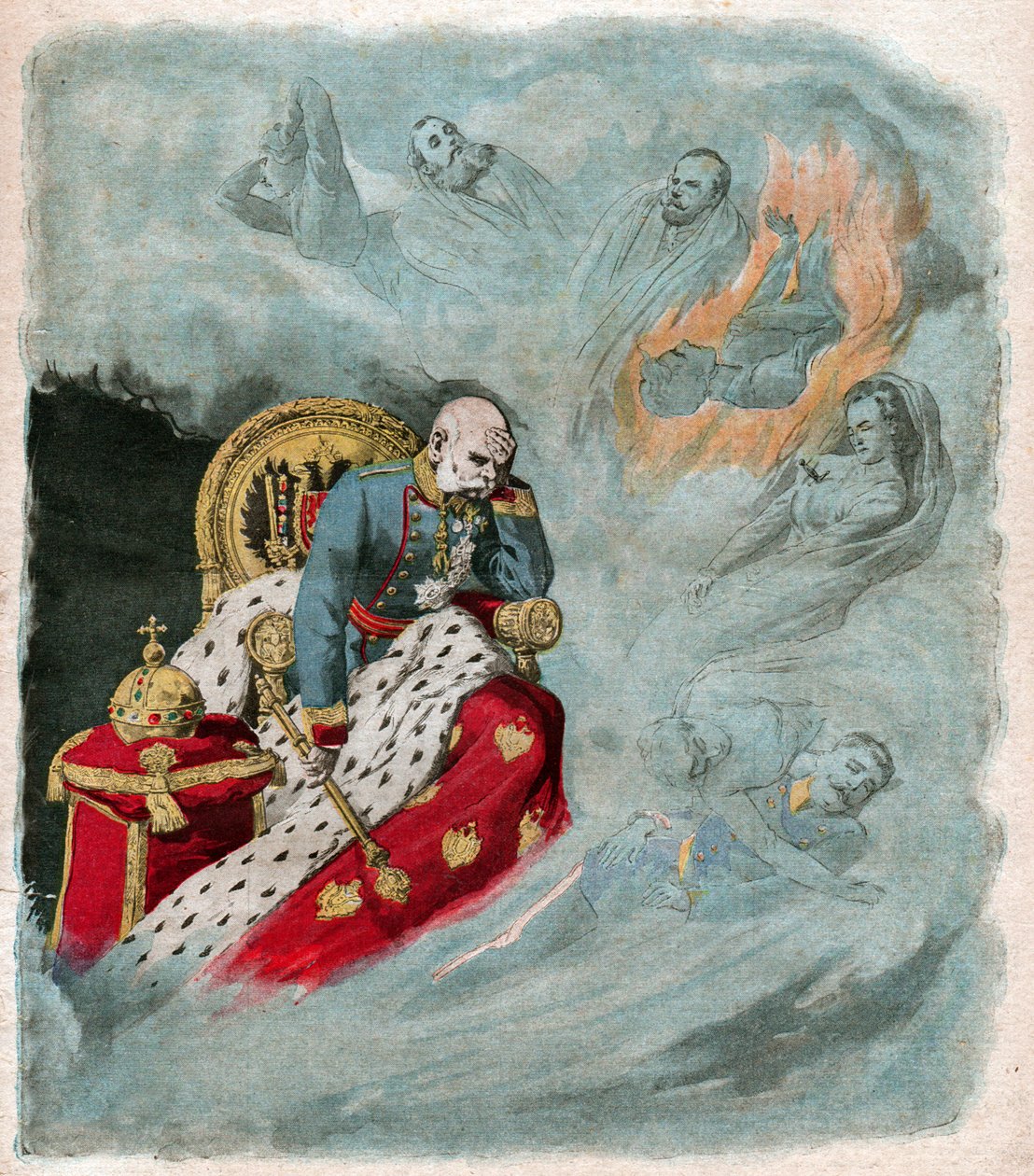 Francois Joseph I. Franz Joseph I. av Ferdinand Georg Waldmuller