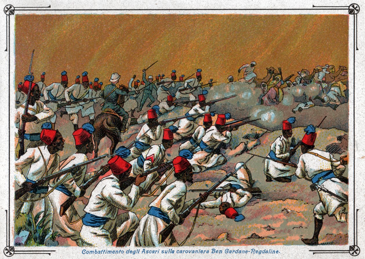 Italo-turkiska kriget. Italienska turkiska kriget. av Ferdinand Georg Waldmuller