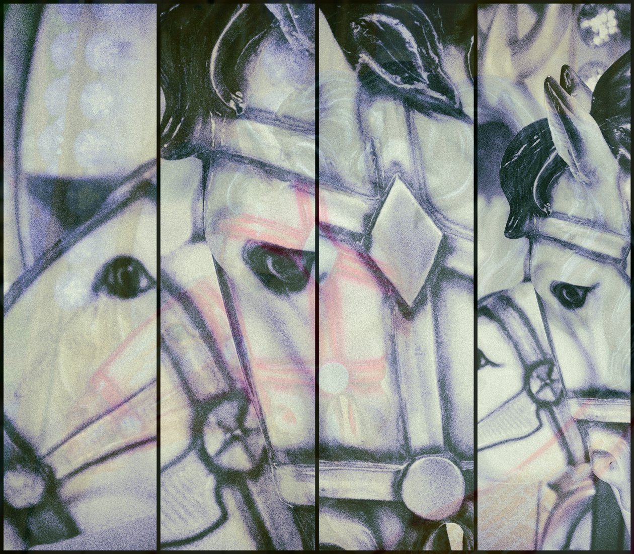 Merry-go-round hästar (bild) av Frederick (attr. to) Barnard