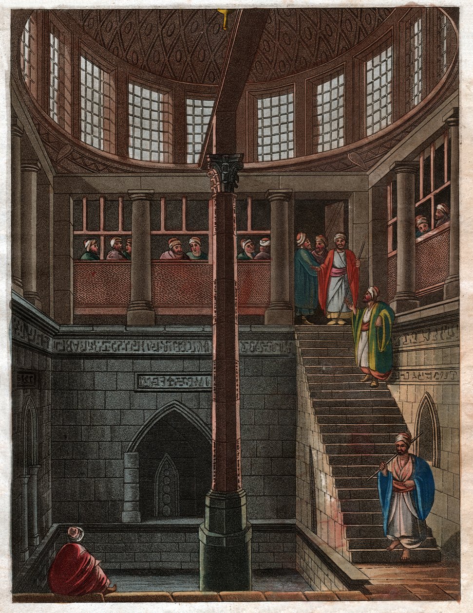 Cairo Nilometer. cirka 1811 (gravyr) av . .