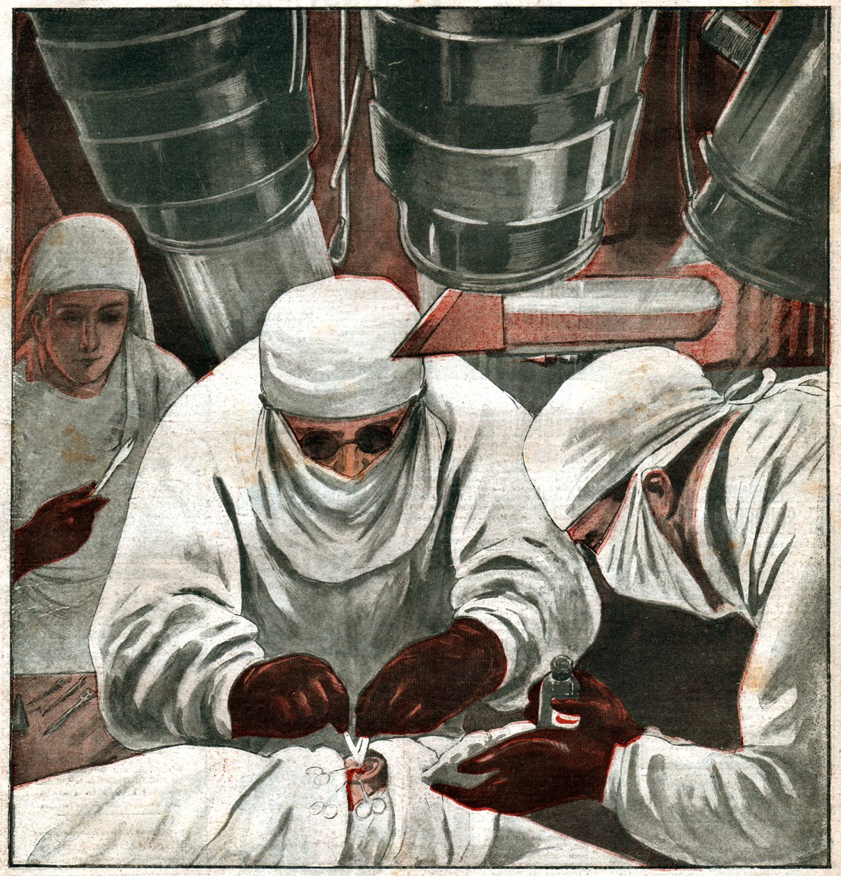 Operation de chirurgie filmee. Kirurgi sänds. av Ferdinand Georg Waldmuller