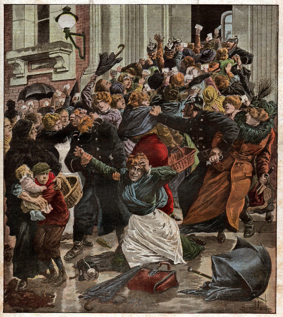 Ransonering i Berlin. Matransonering i Berlin. av Ferdinand Georg Waldmuller