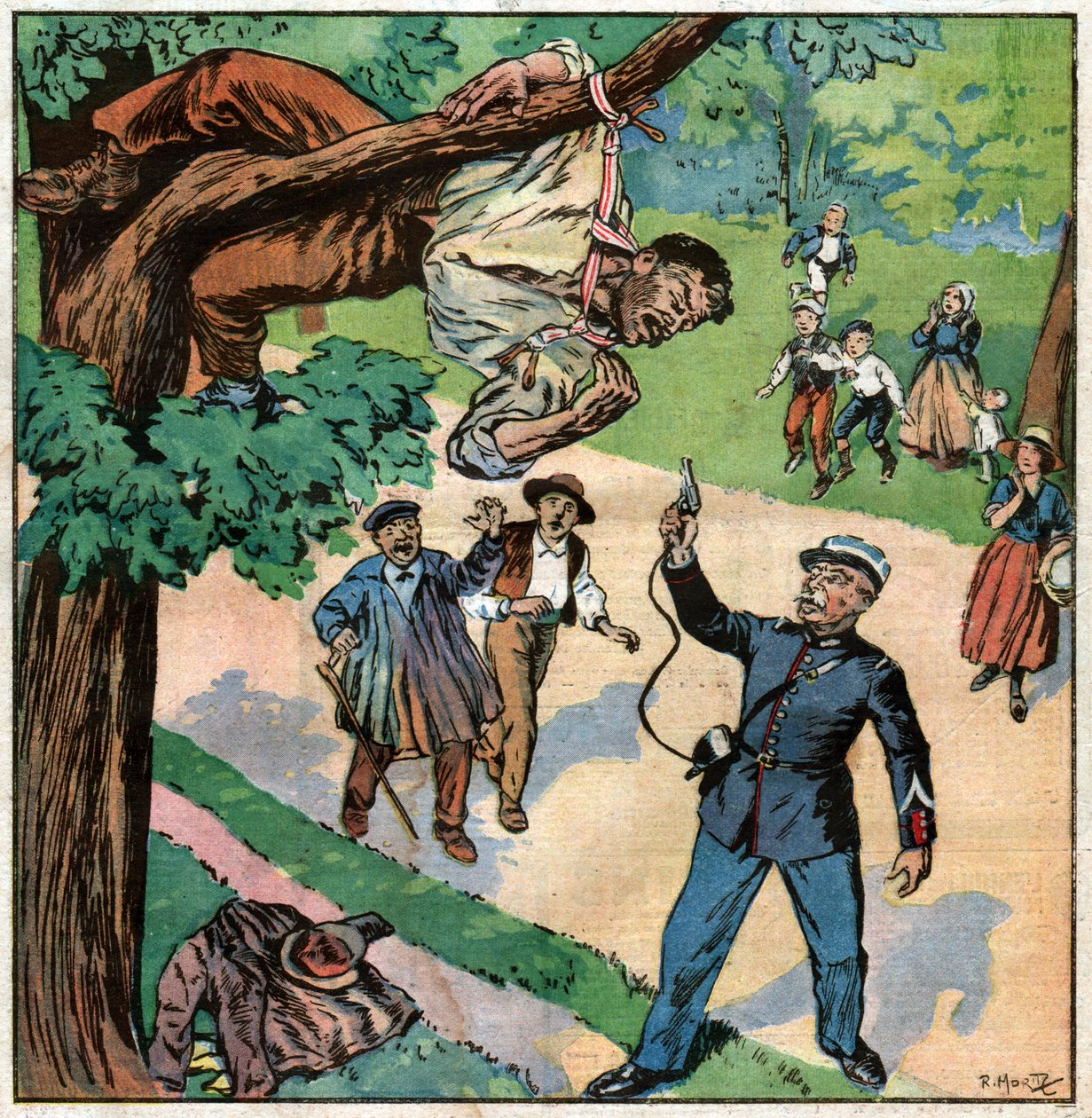 Preliminärt självmord. Självmordsförsök. av Ferdinand Georg Waldmuller
