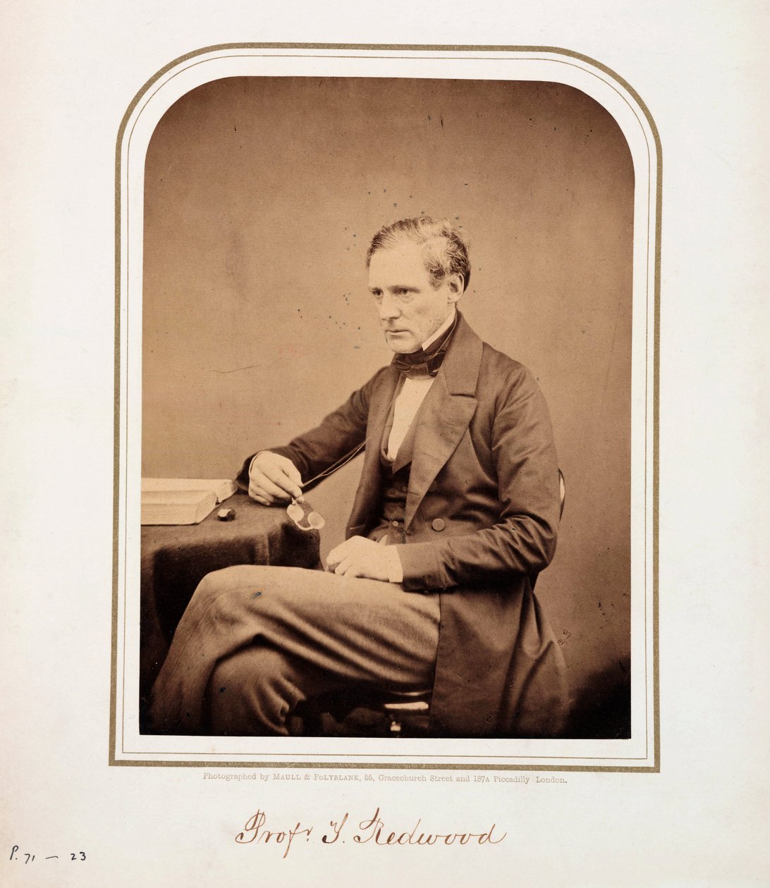 Theophilus Redwood, walesisk kemist av Ferdinand Georg Waldmuller
