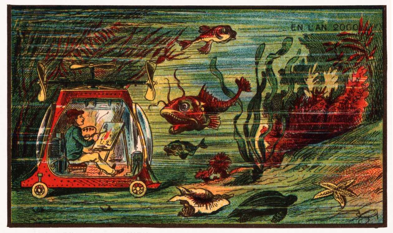 Under havet målare, c.1910 av . .