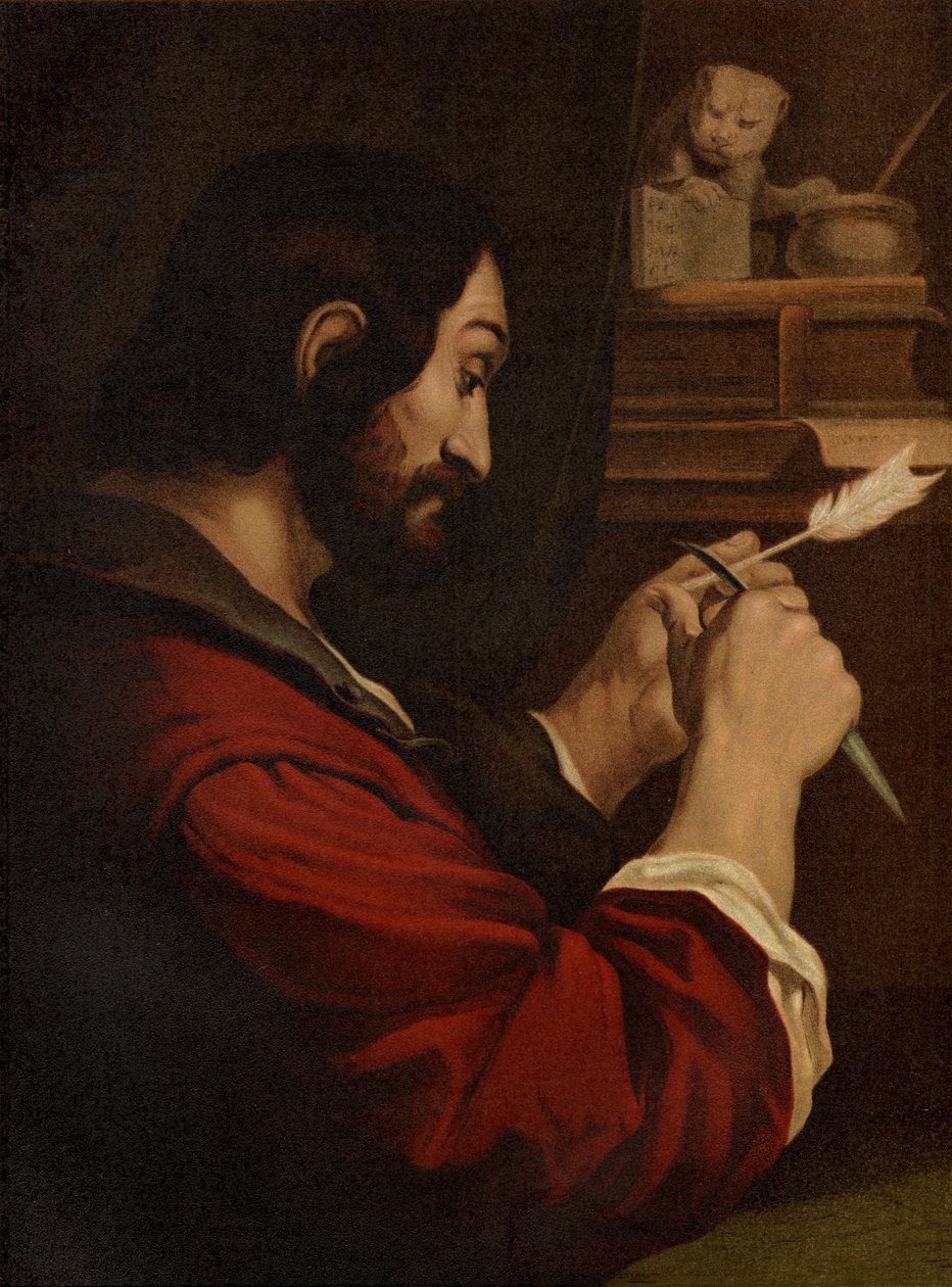 Evangelisten Mark av after Guercino