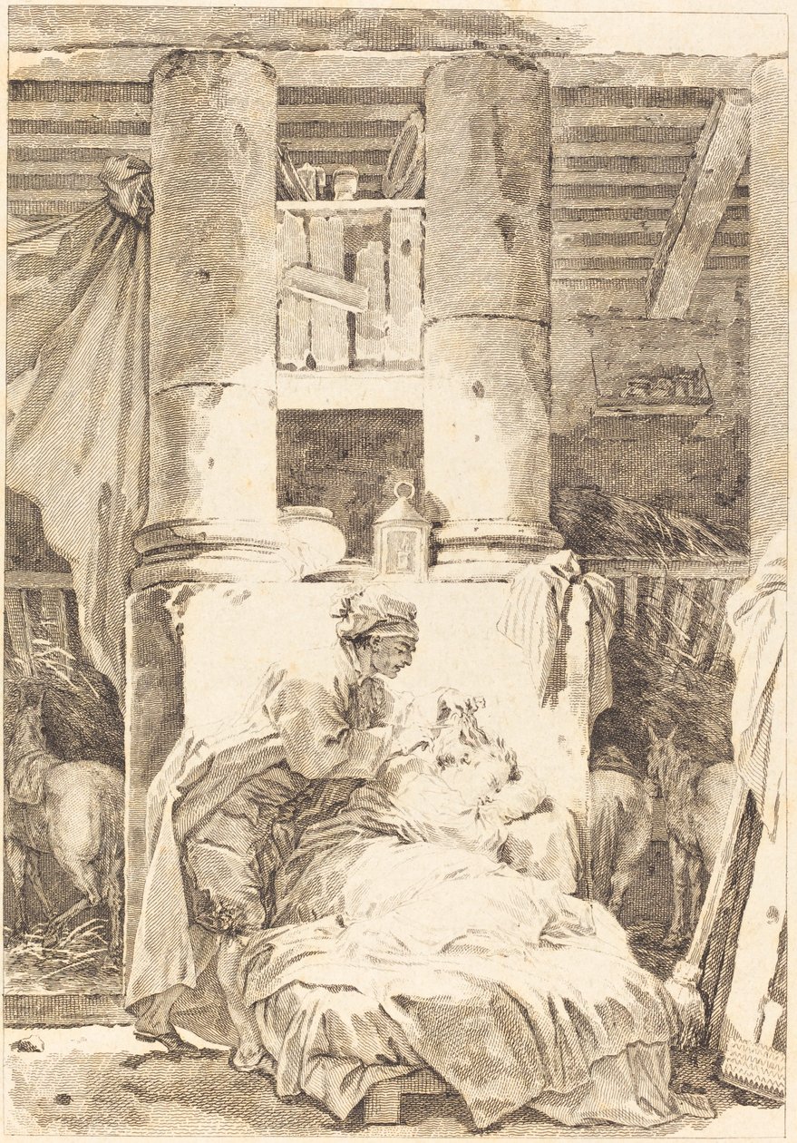muletjären av after Jean Honoré Fragonard