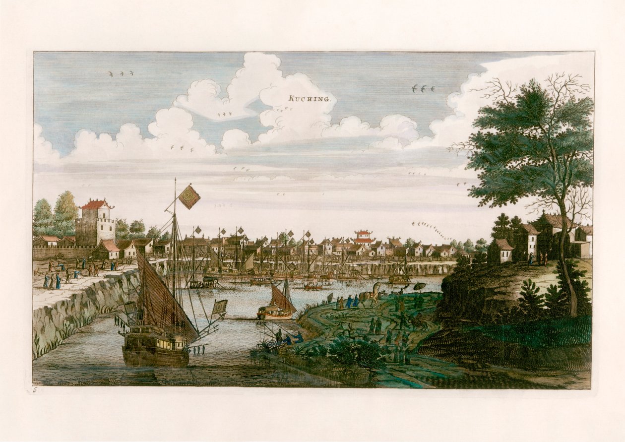 Kuching av after Johannes Nieuhof