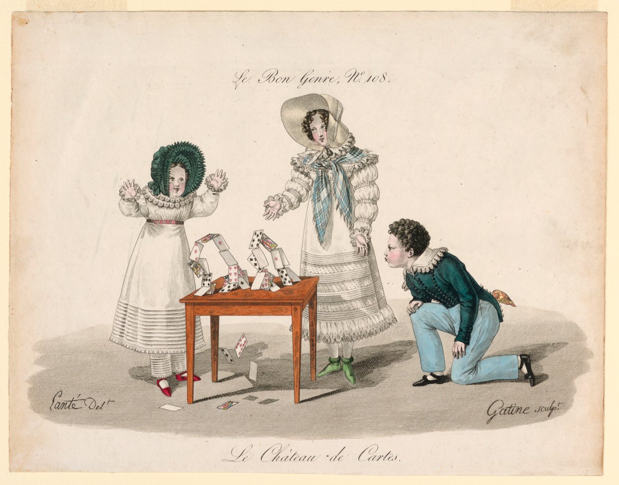 Korthuset av after Louis Marie Lanté