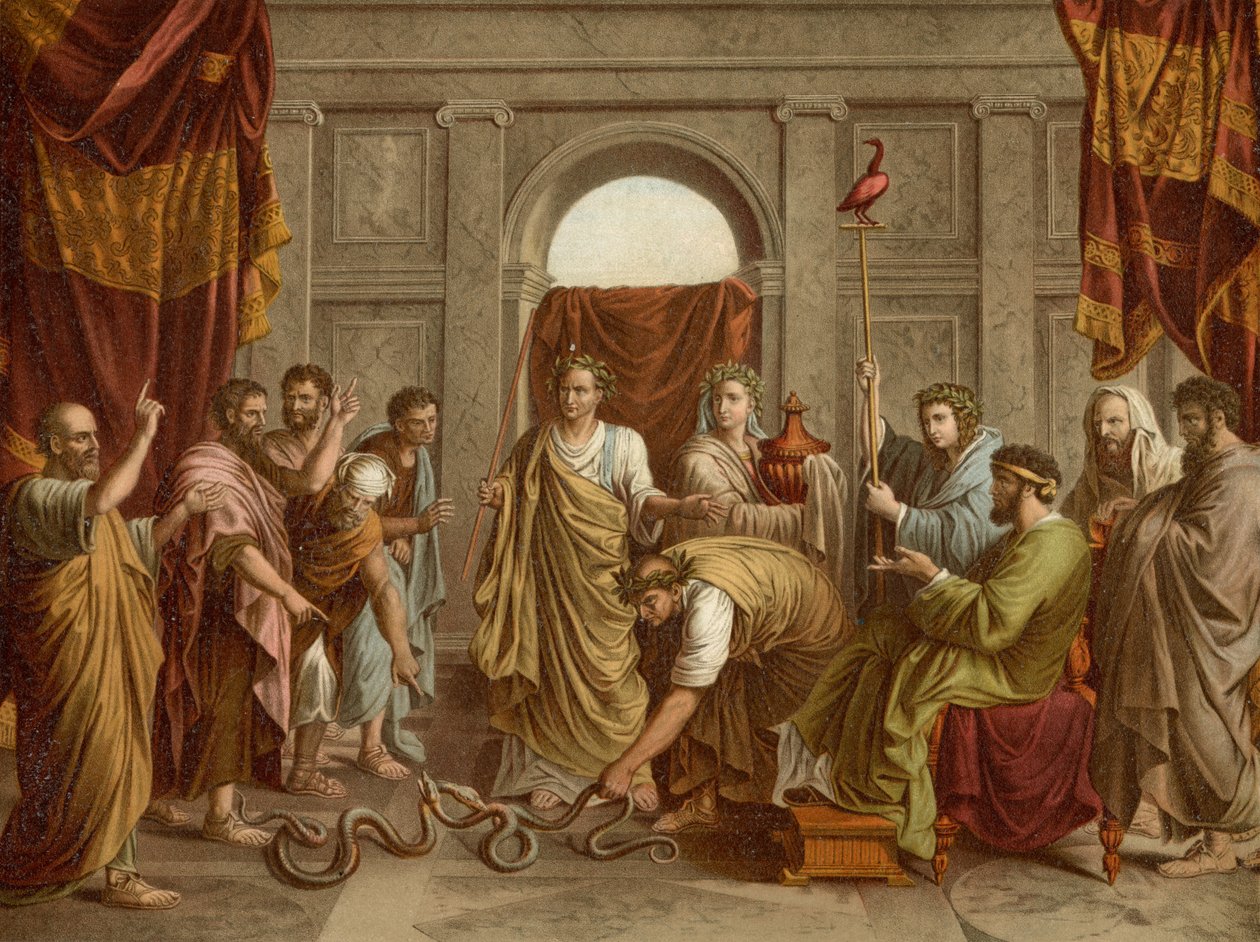 Ormmiraklet av after Nicolas Poussin