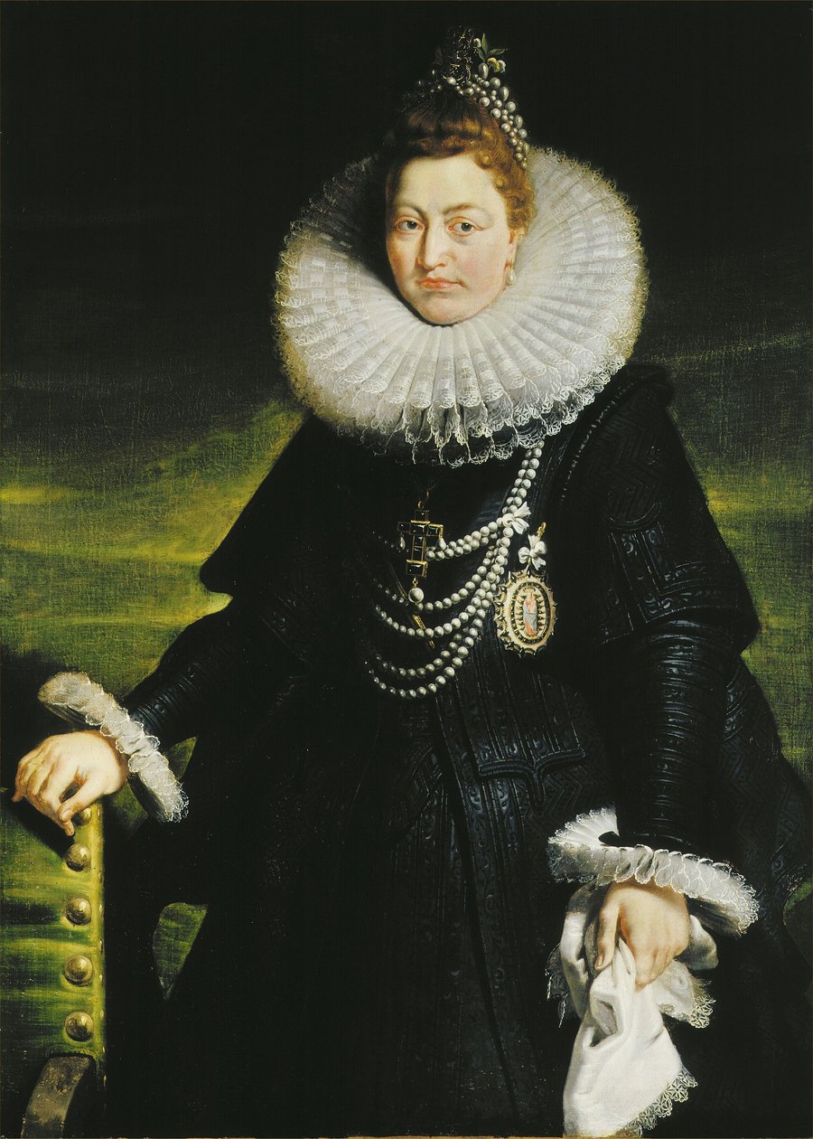 Porträtt av ärkehertiginnan Isabella av after Peter Paul Rubens