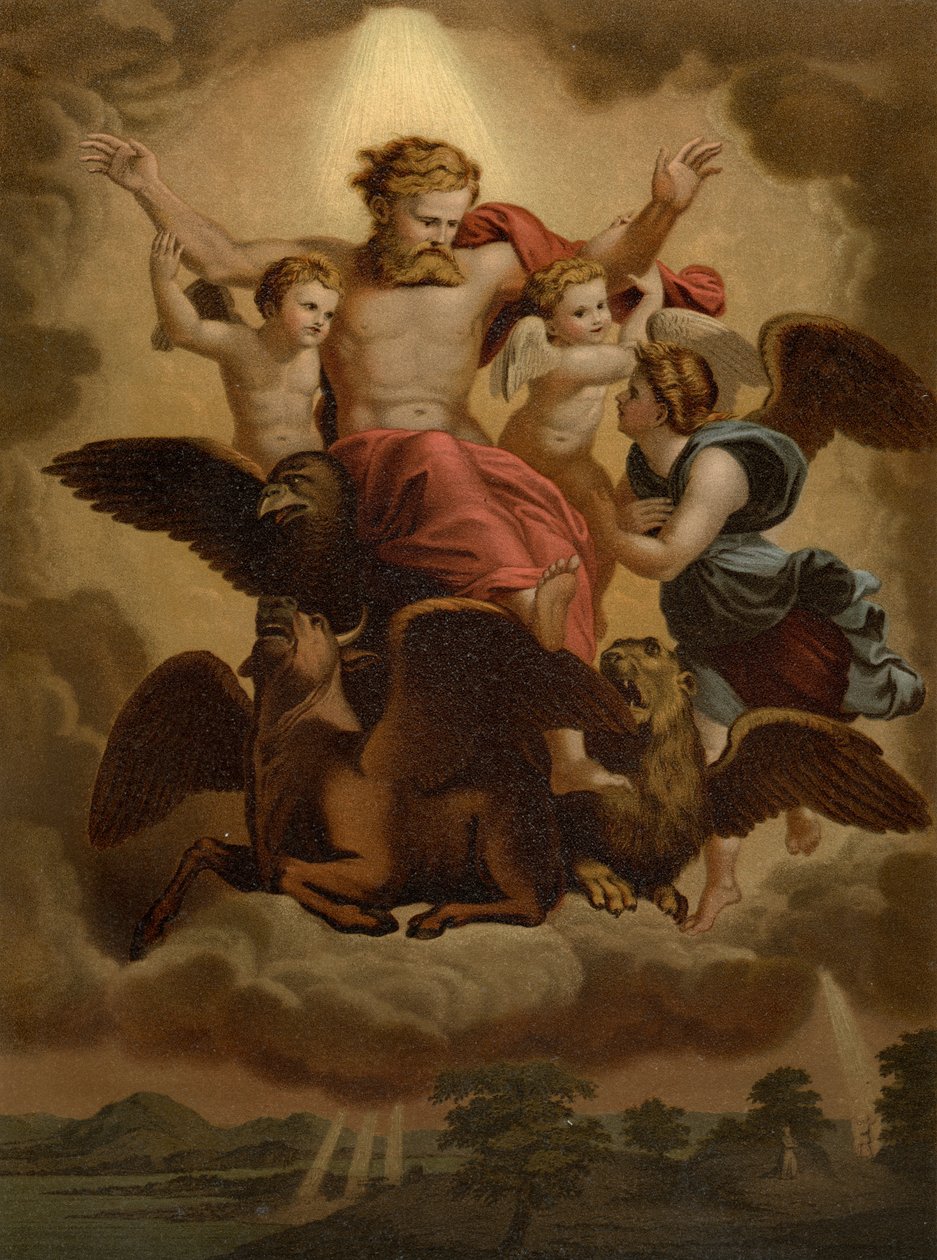 Hesekiels vision av after Raphael