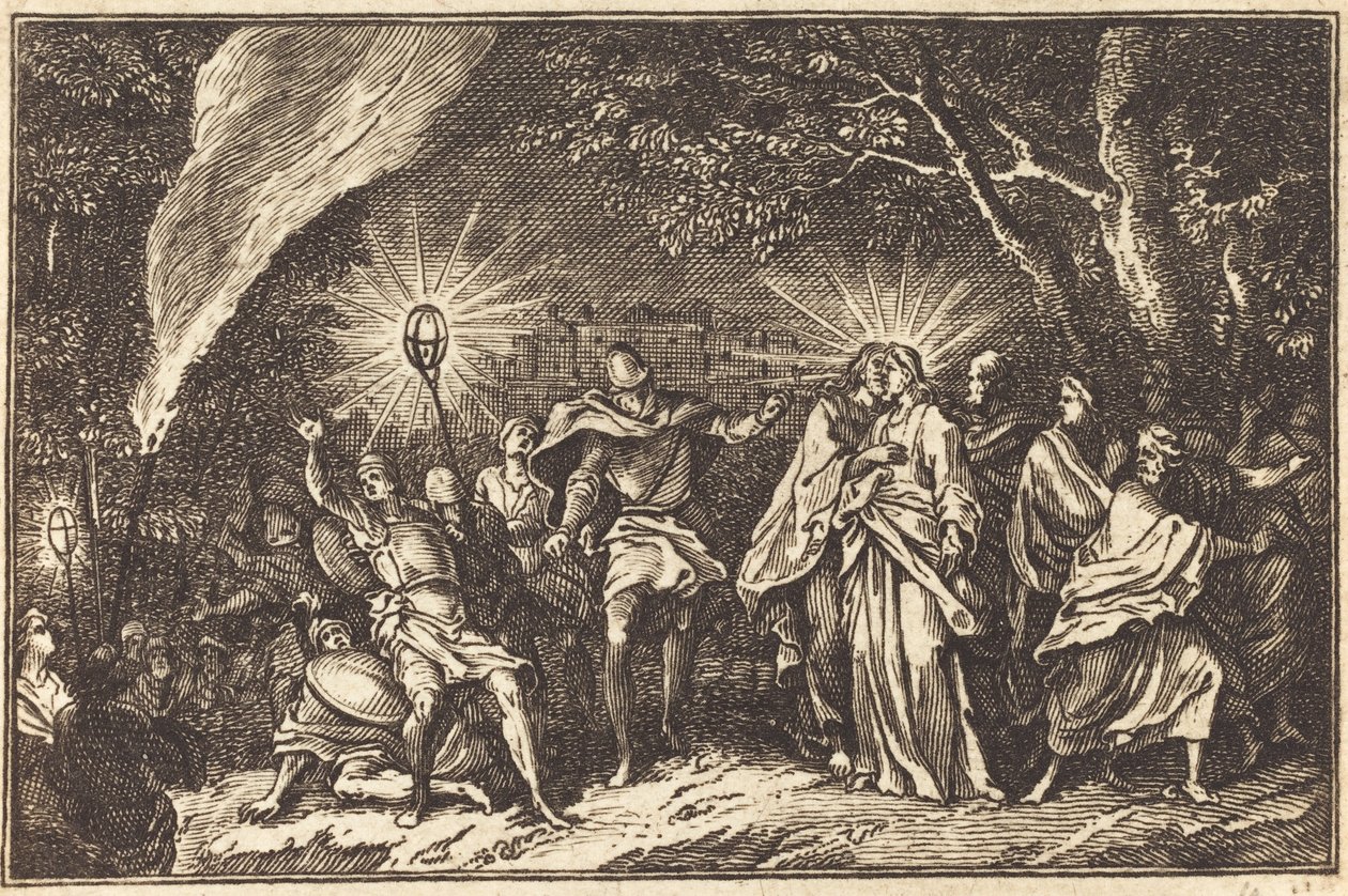Förräderi av Judas av after Sébastien Le Clerc I