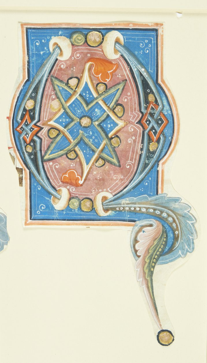 Utsmyckad initial Q av after Ubekendt