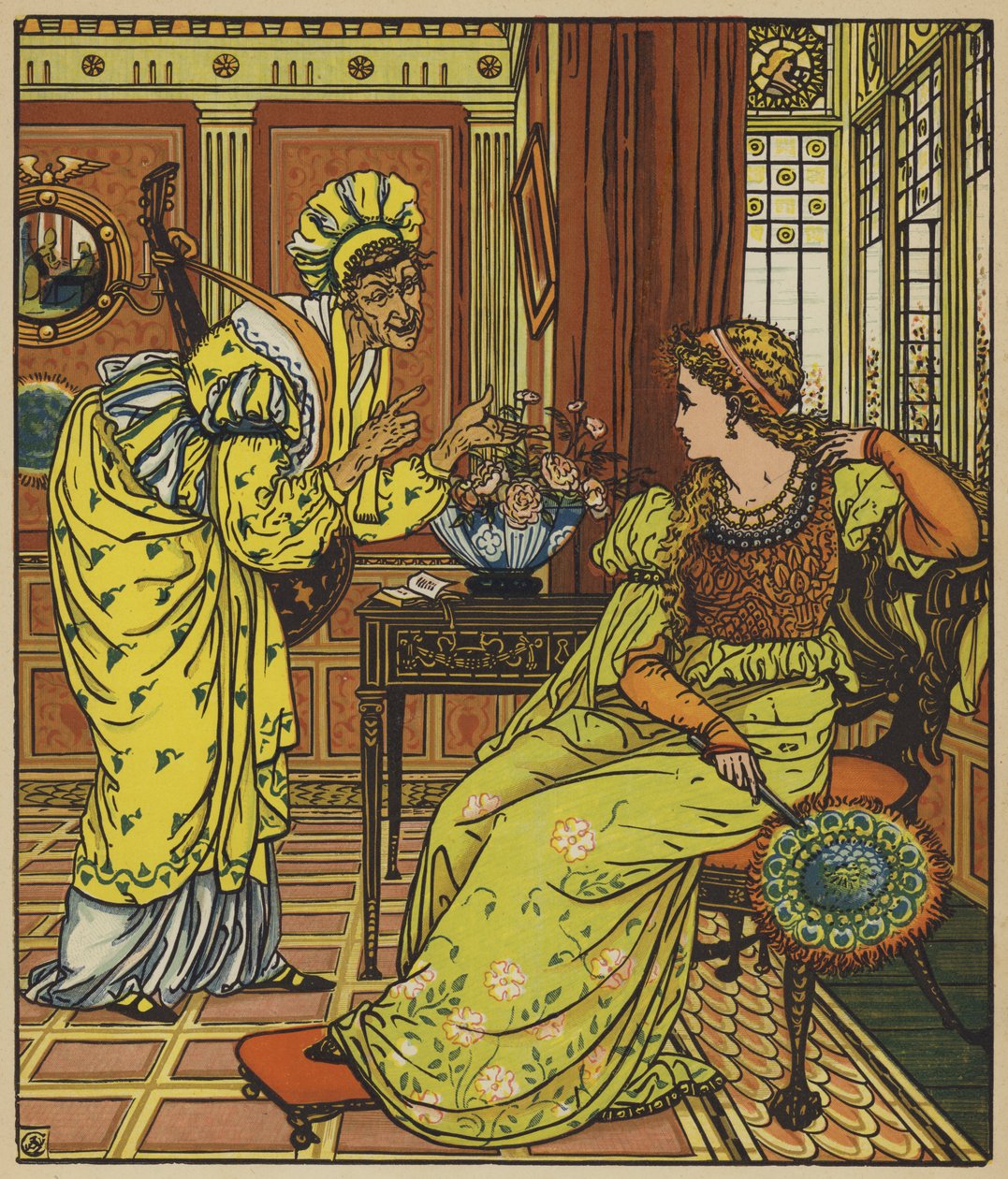 Feintisering frestar Belle-Etoile av after Walter Crane