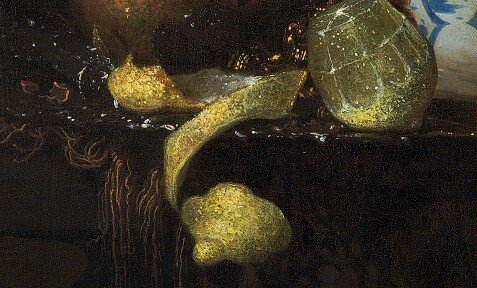 Stilleben med Nautilus Cup av after Willem Kalf