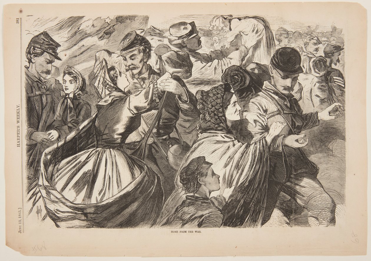 Hemma från kriget av after Winslow Homer