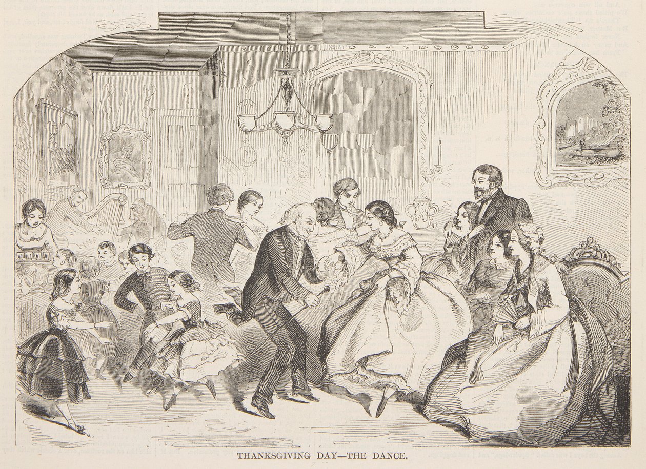 Thanksgiving Day – Dansen av after Winslow Homer