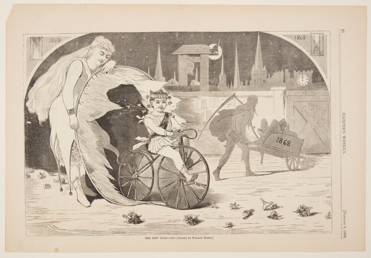 Det nya året – 1869 av after Winslow Homer