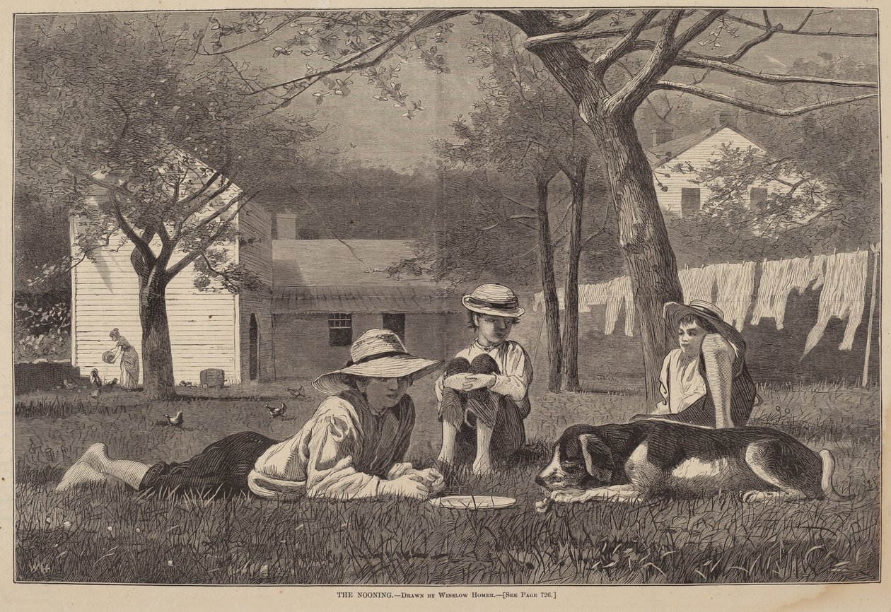 Nooning av after Winslow Homer