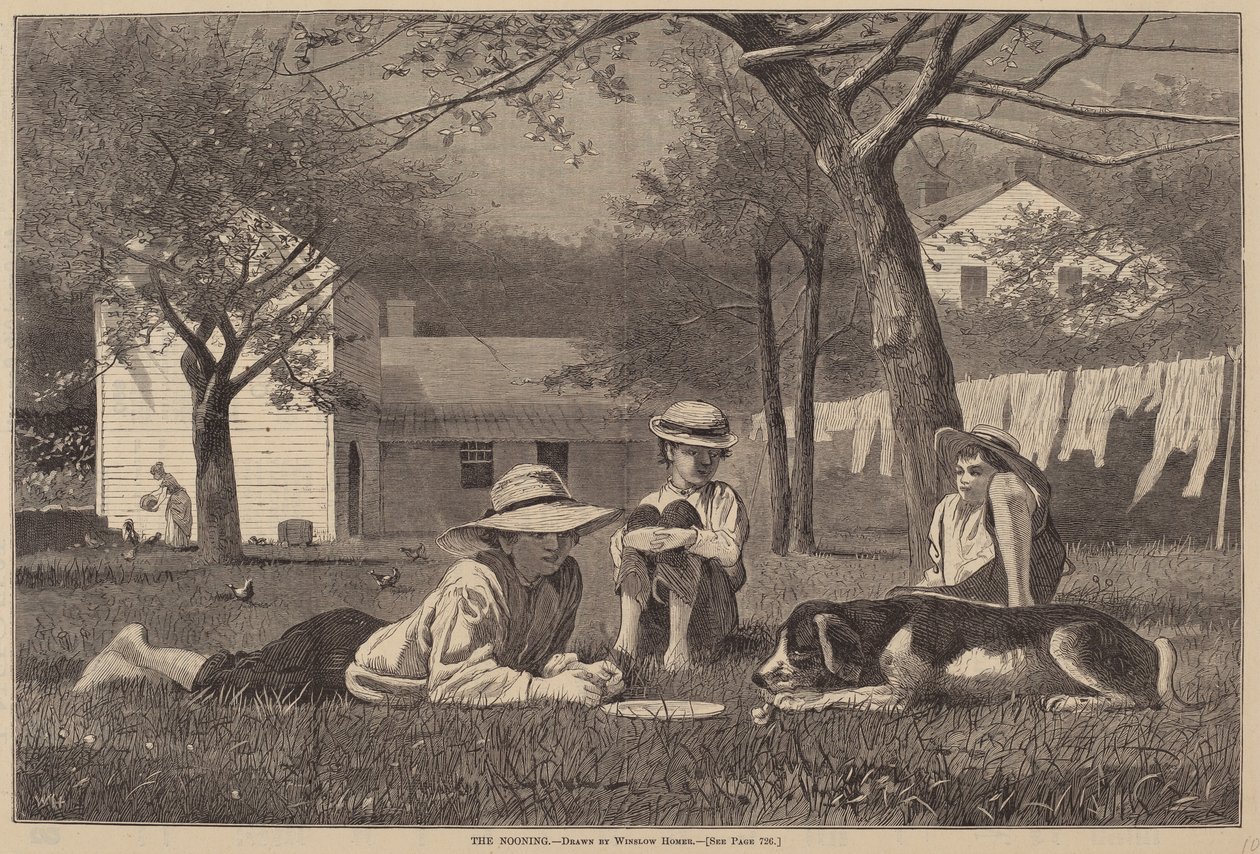 Nooning av after Winslow Homer