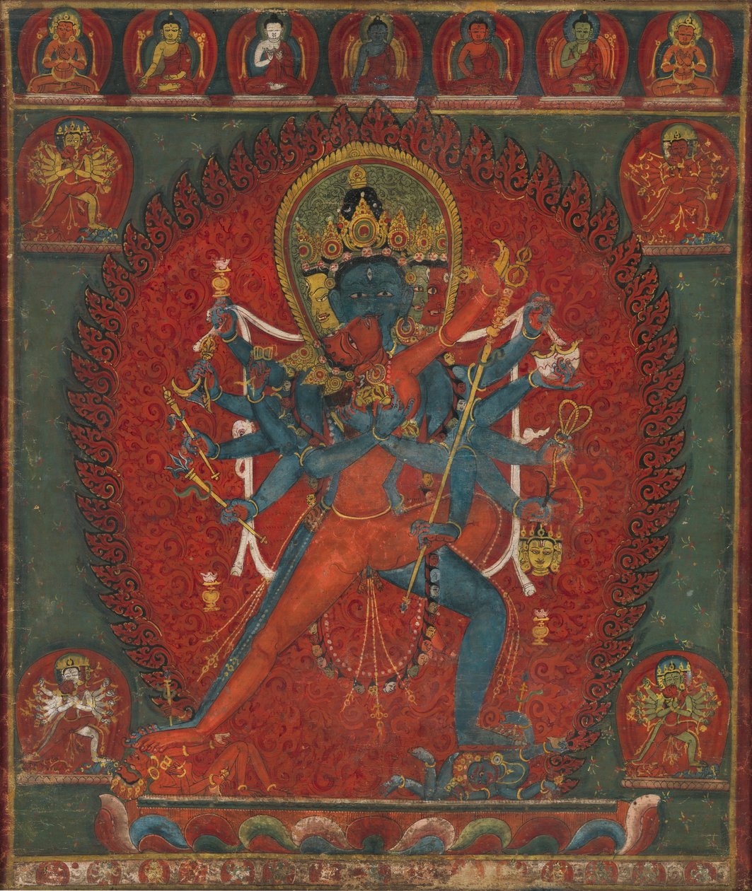 Chakrasamvara and Vajravarahi av anonymous 