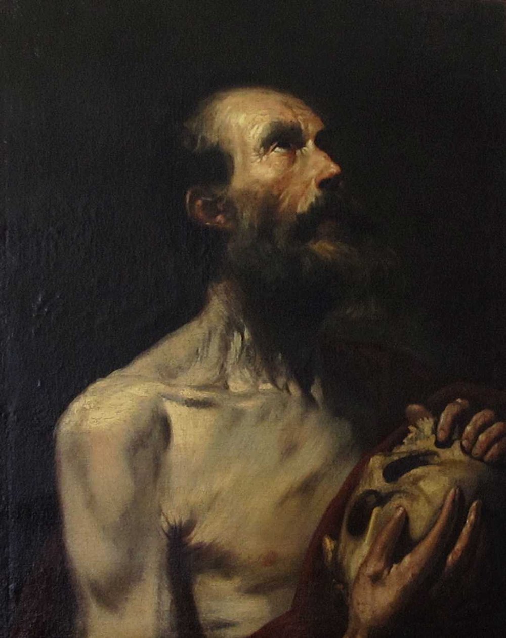 Saint Jerome in Penitence av Jusepe de Ribera