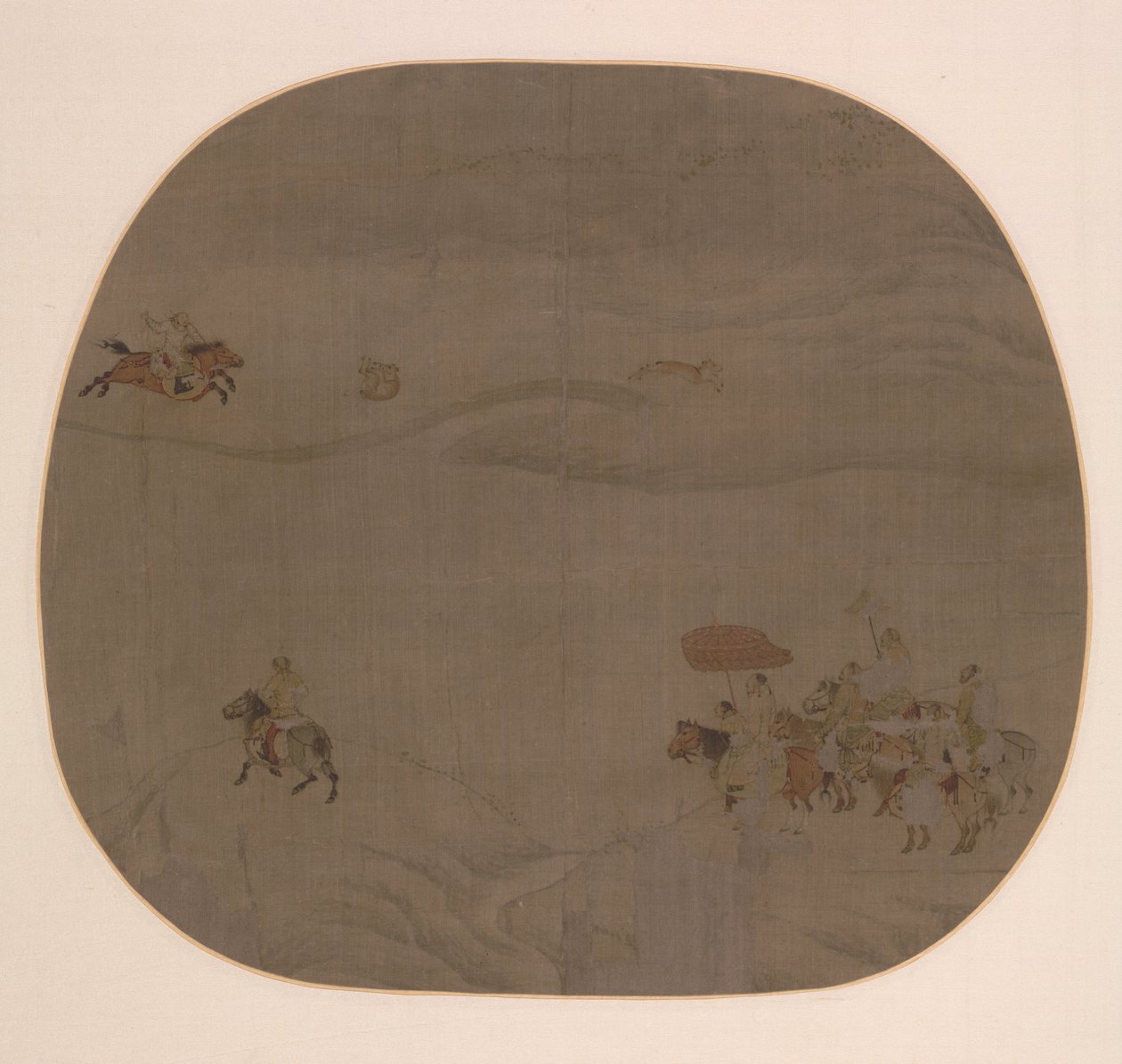 Höstjakten av attributed to Chen Juzhong