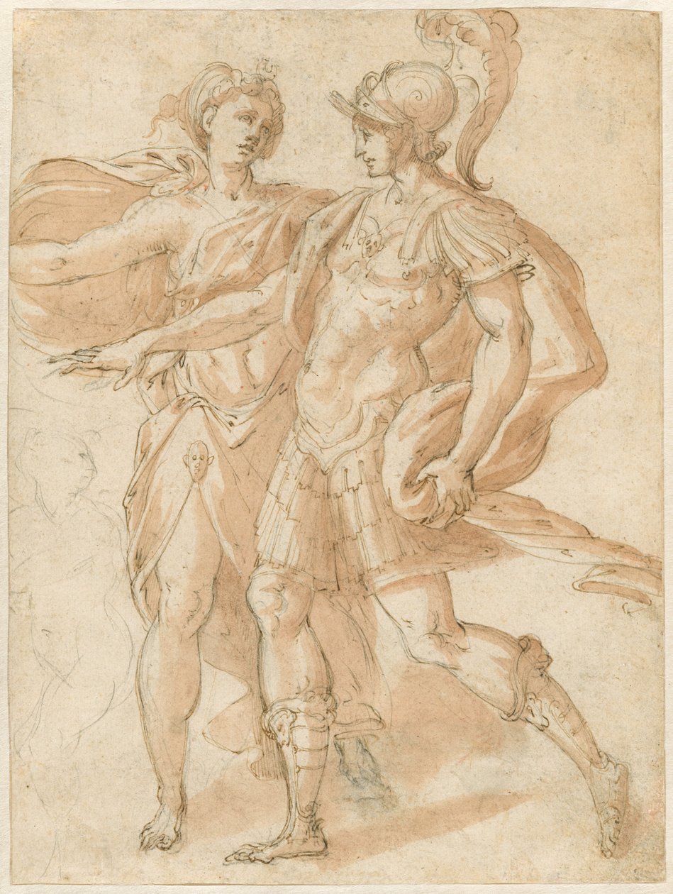 Mars och Diana [recto] av called Bertoia Jacopo Zanguidi