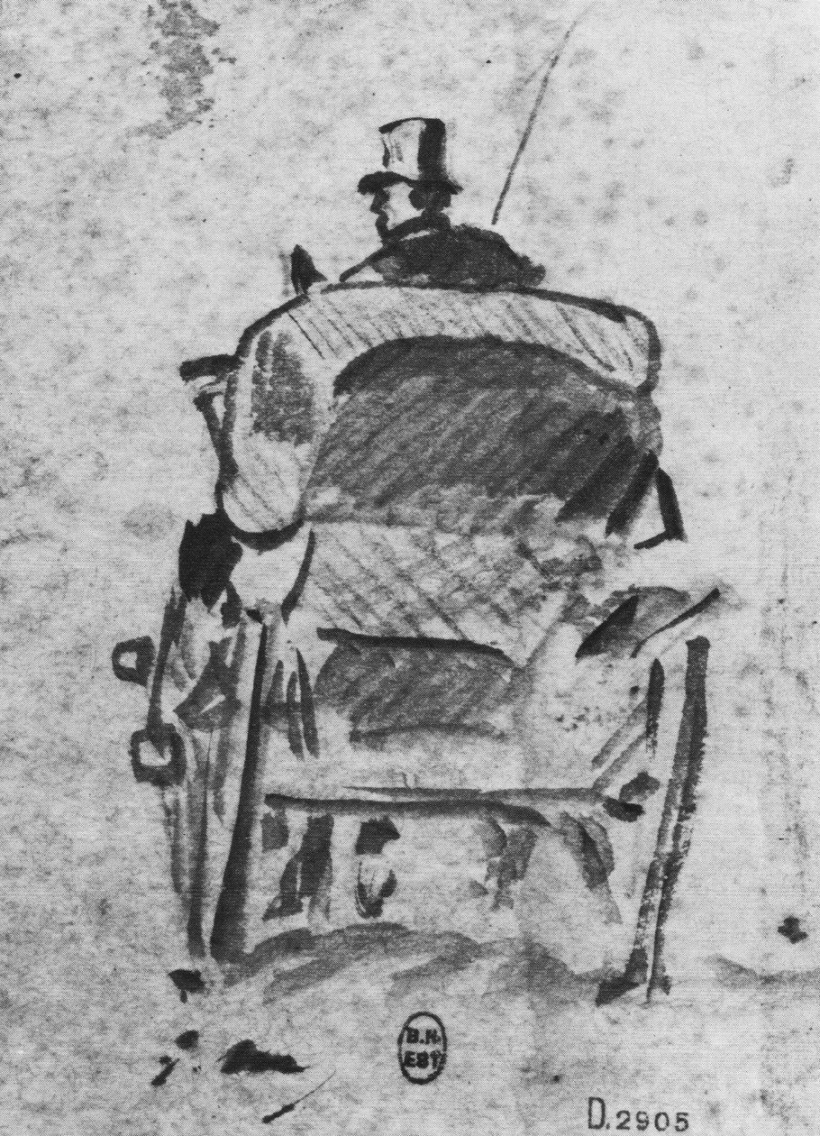  Vagnen sedd bakifrån av Édouard Manet